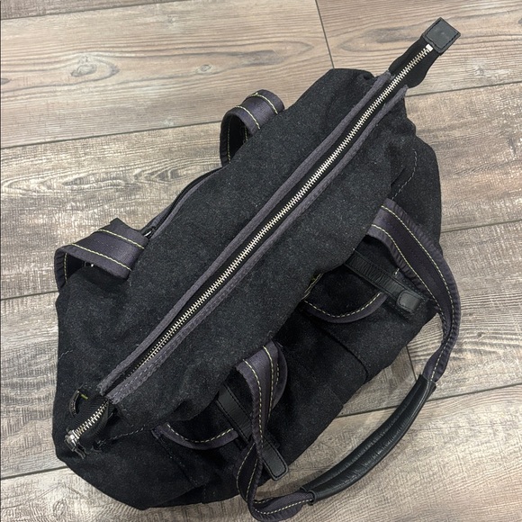lululemon wool bag Lululemon Athletica Lucky Wool Charcoal Gray Neon XL Tote Bag